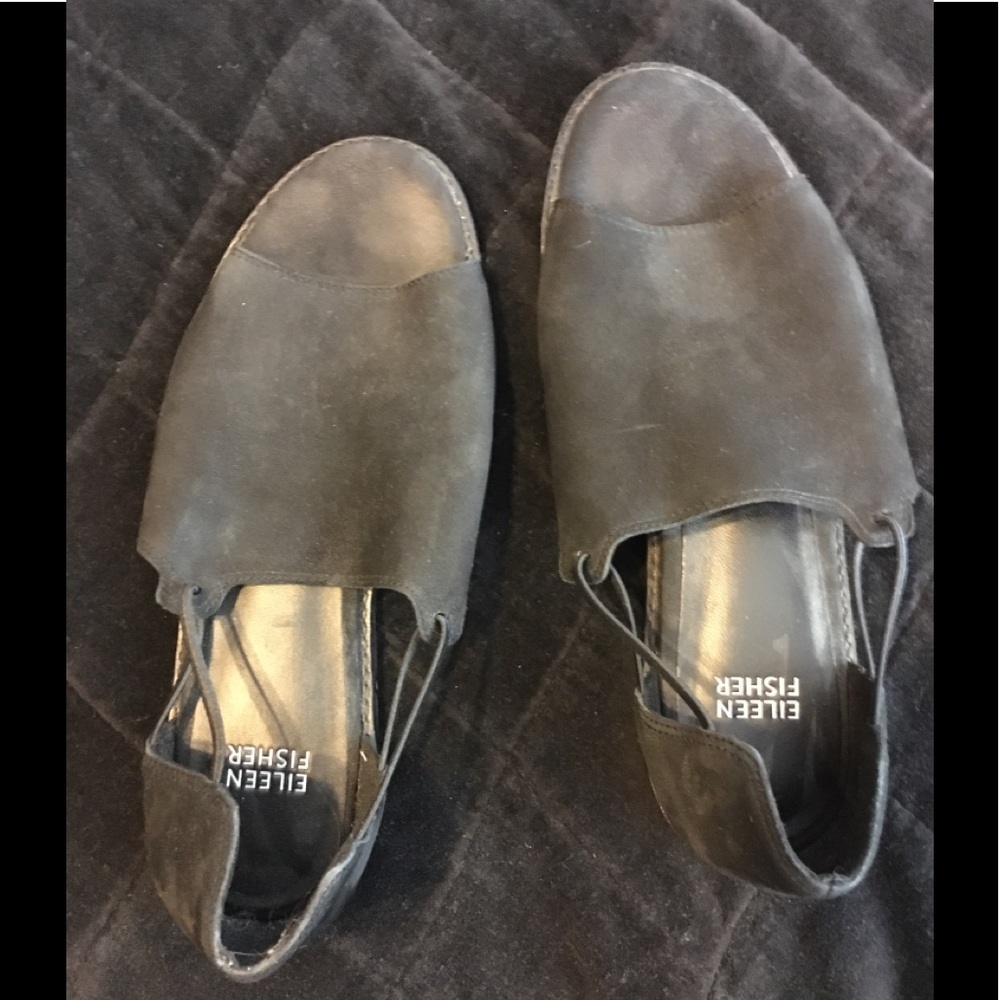 Eileen Fisher sandals with dust bag EUC